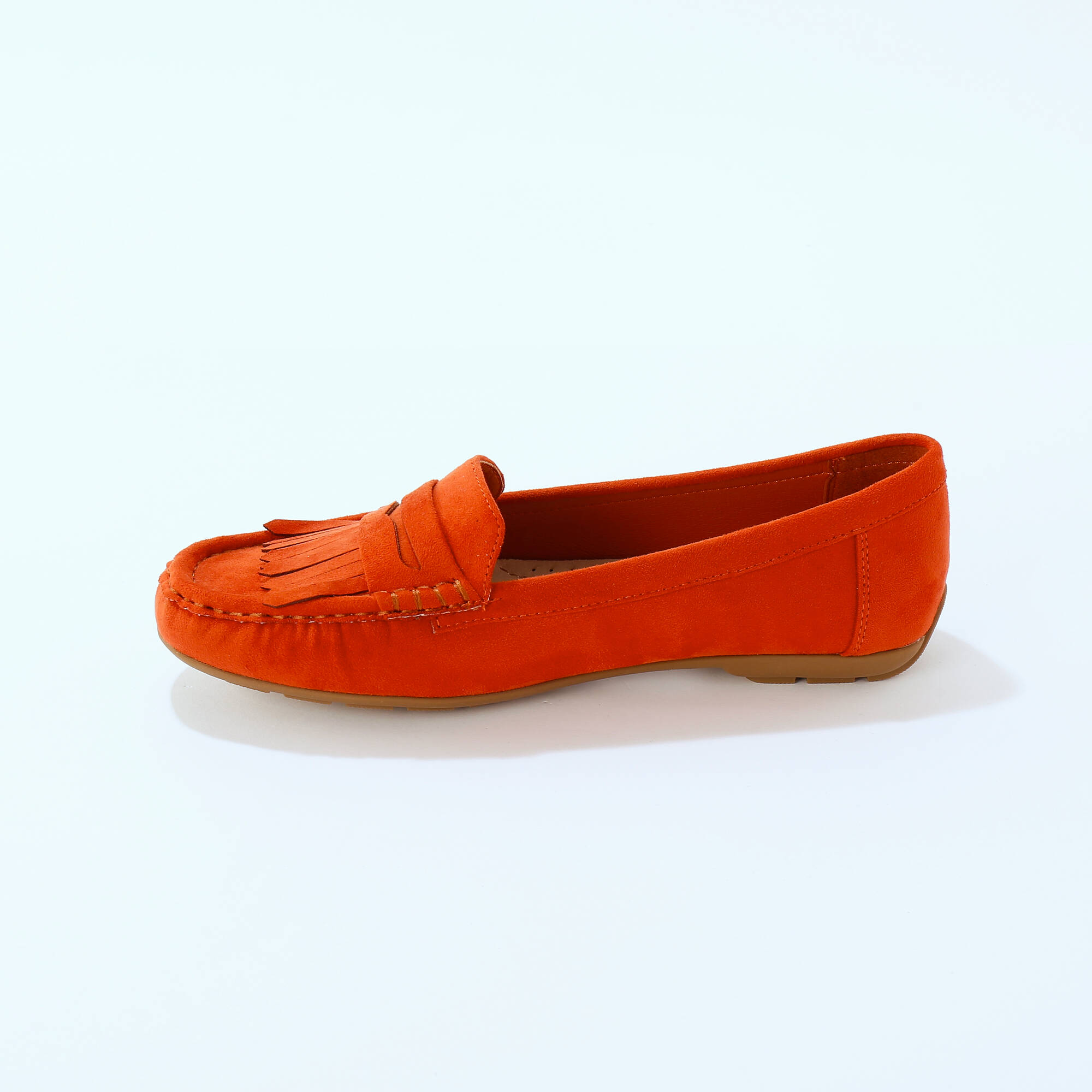 Mocassins souples textile microfibre