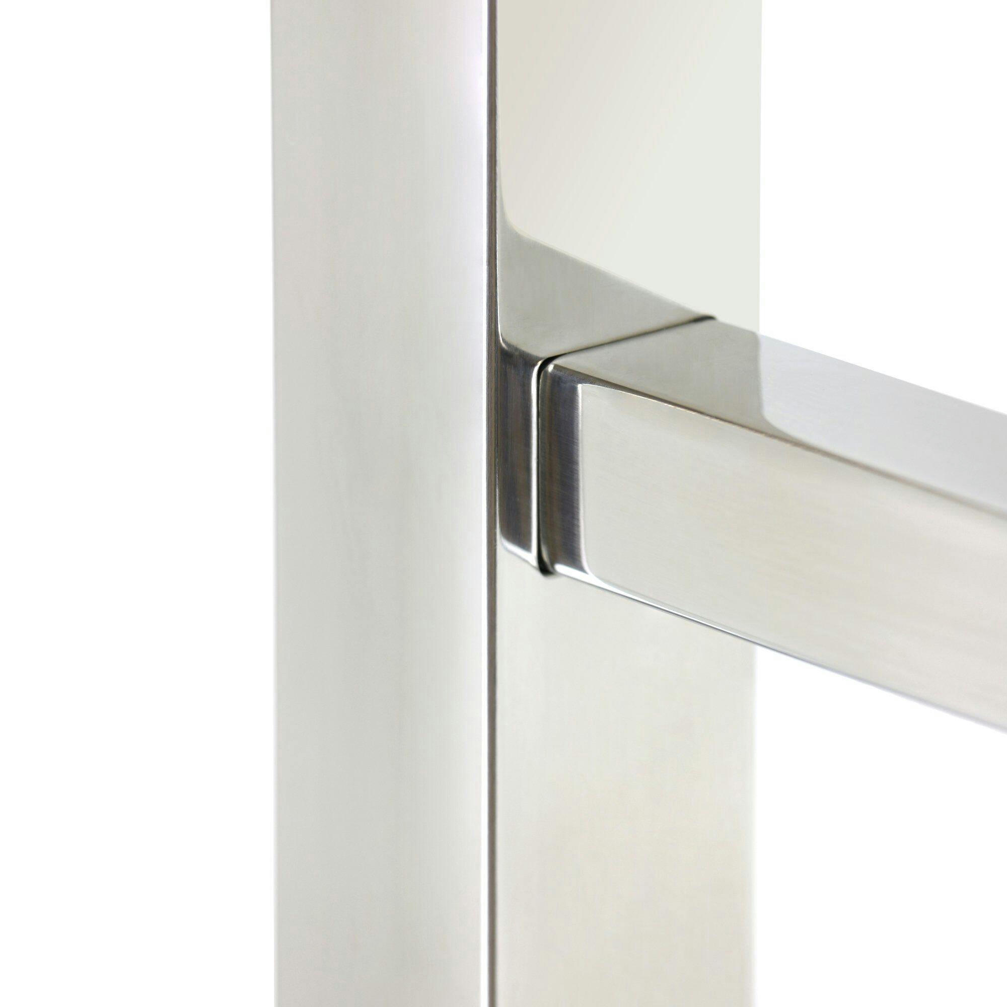 WarmlyYours Tahoe Electric Towel Warmer, Polished Stainless Steel, 7-Bars
