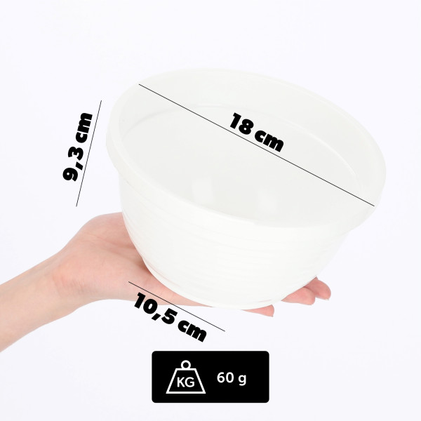 Doniczka Osłonka Donica Na Kwiaty 18cm Kolory Misa