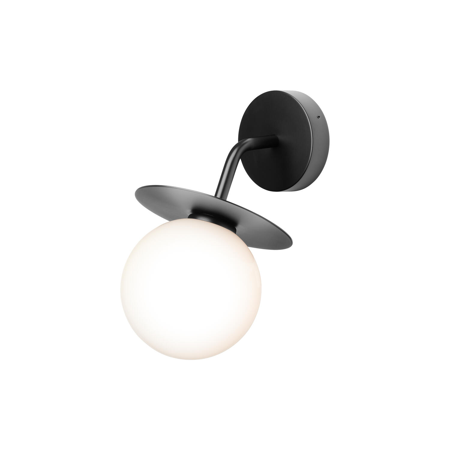 Liila Outdoor Wall Lamp, black/opal