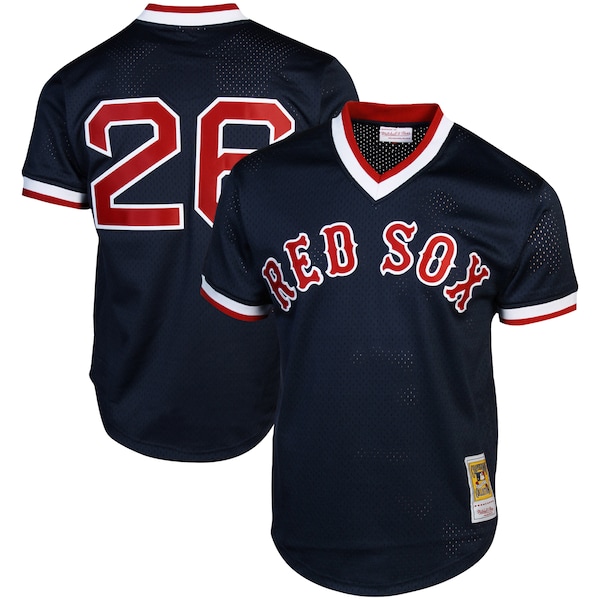 Wade Boggs Boston Red Sox 1992 Authentic Cooperstown Collection Batting Practice Jersey - Navy Blue