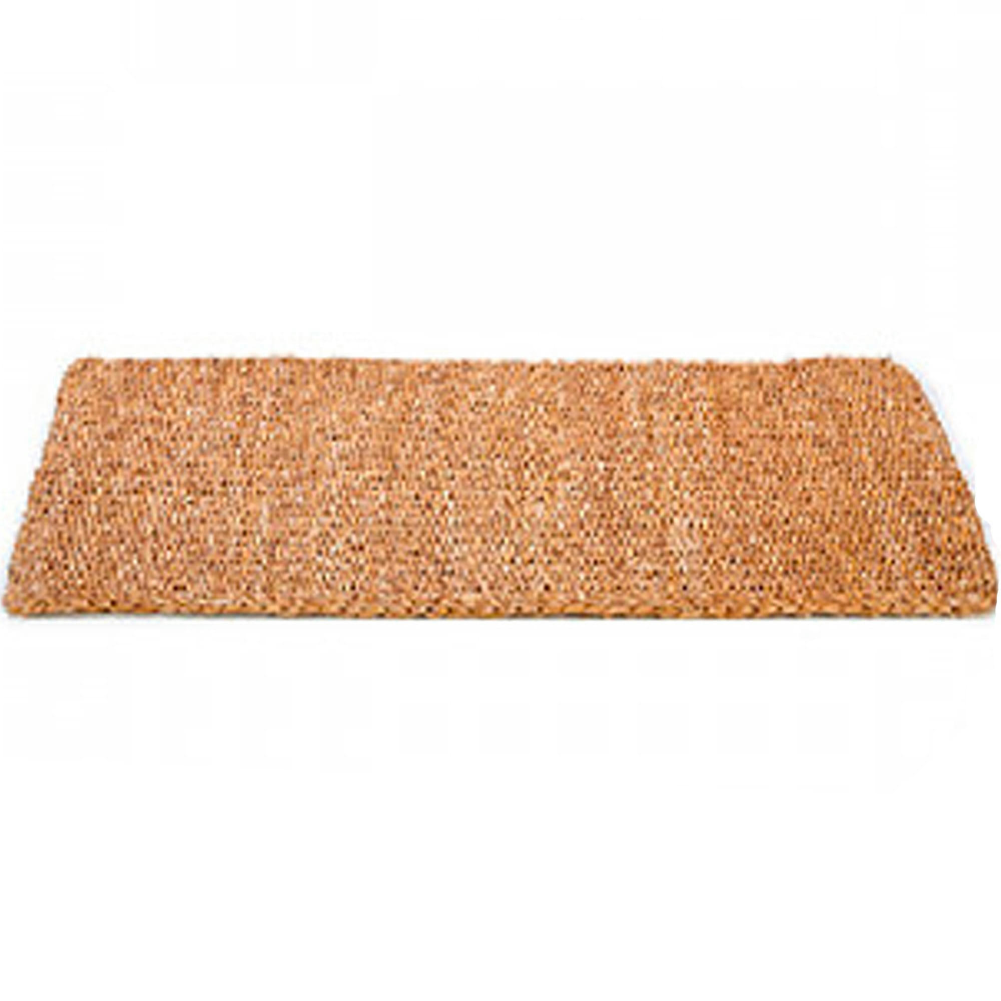 - Tapis descente de lit tressé en jacinthe d'eau 90x60cm