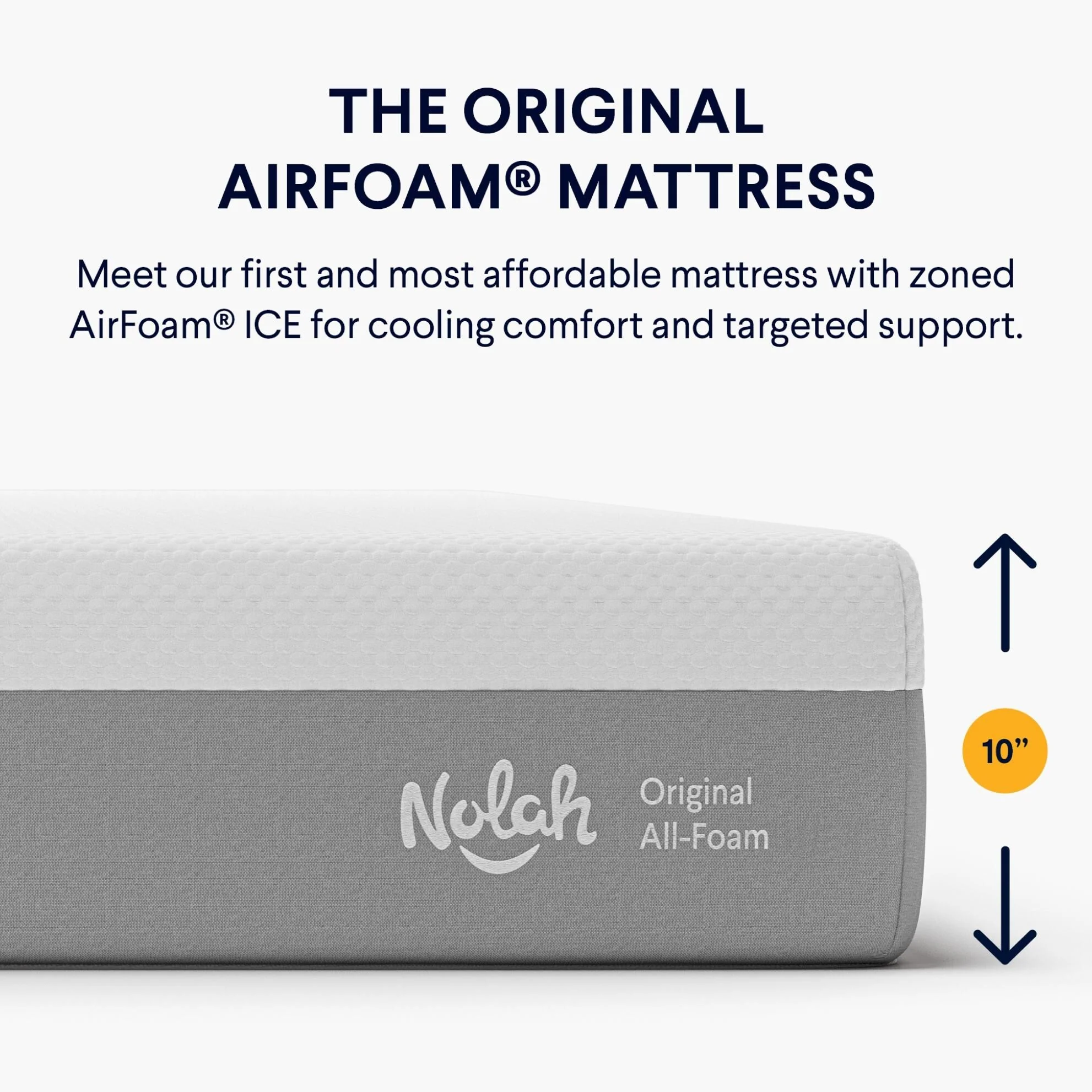 Nolah Original 10 Mattress, Medium-feel with Pressure Relief