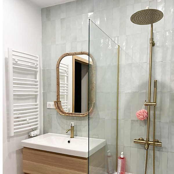 Colonne bain-douche thermostatique or Essebagno luisa II 250