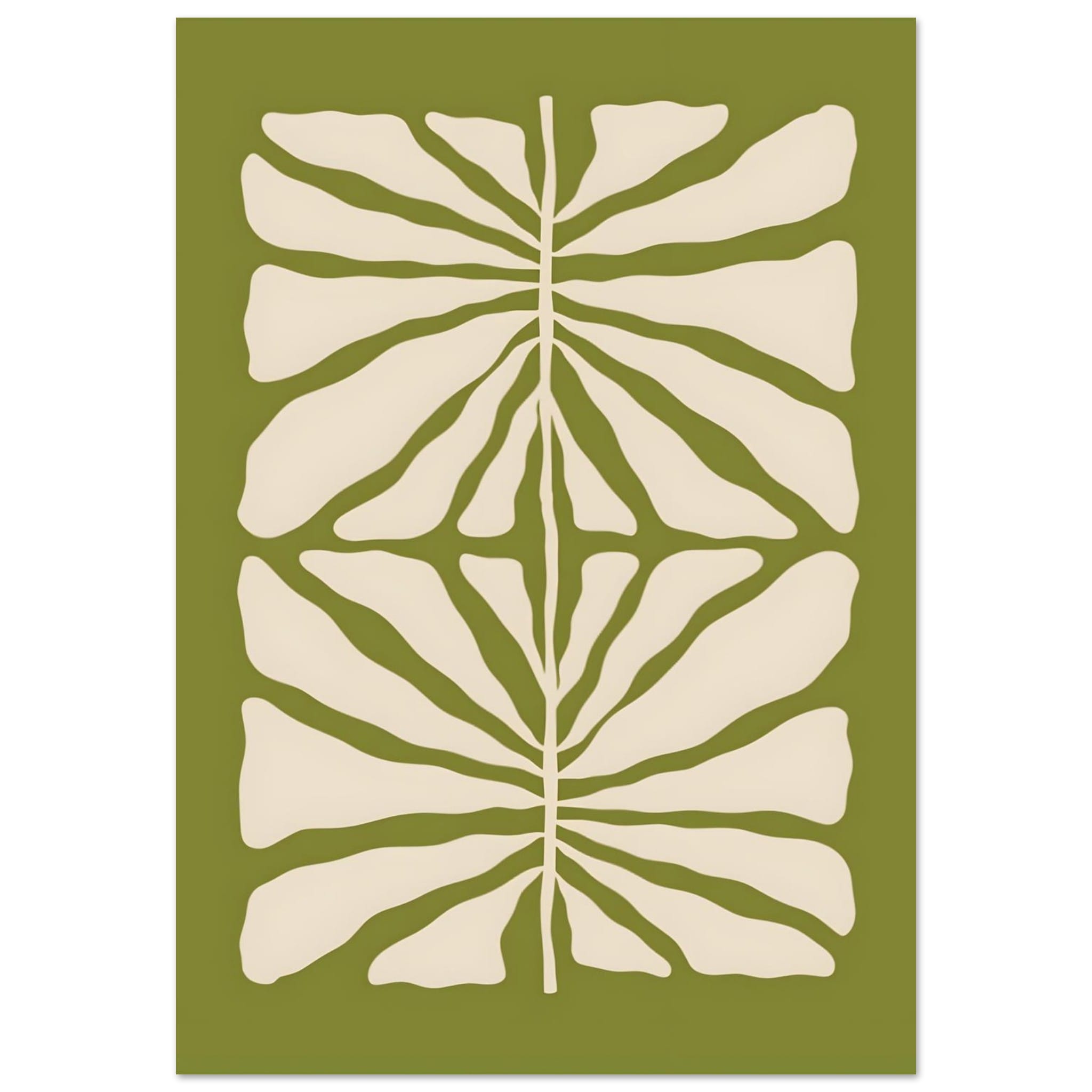 Artfulprints Poster Matisse - Green vibrant reef  - 70x100 cm - Groen