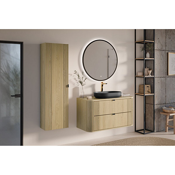 Ensemble de salle de bain KORI : meuble sous vasque 100cm et plan vasque
