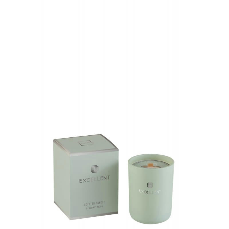 EXCELLENT - Bougie parfumée verre menthe 50h