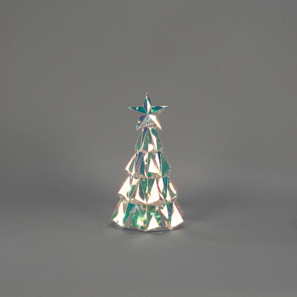 Weihnachtsbaum, Kunststoff, LxBxH: 24x24x30 cm, mehrfarbig