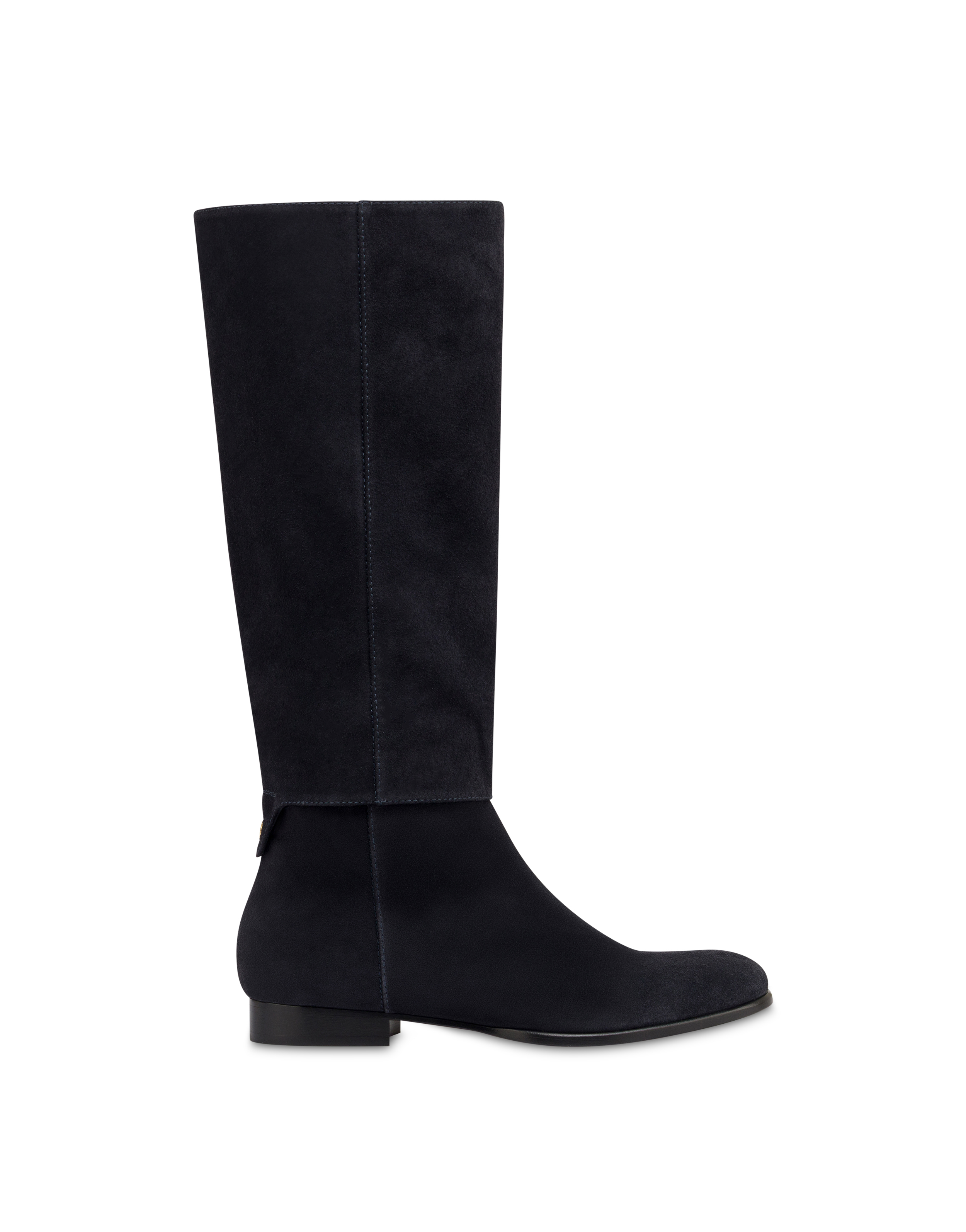 Stivale Winston Flat In Crosta Carbone