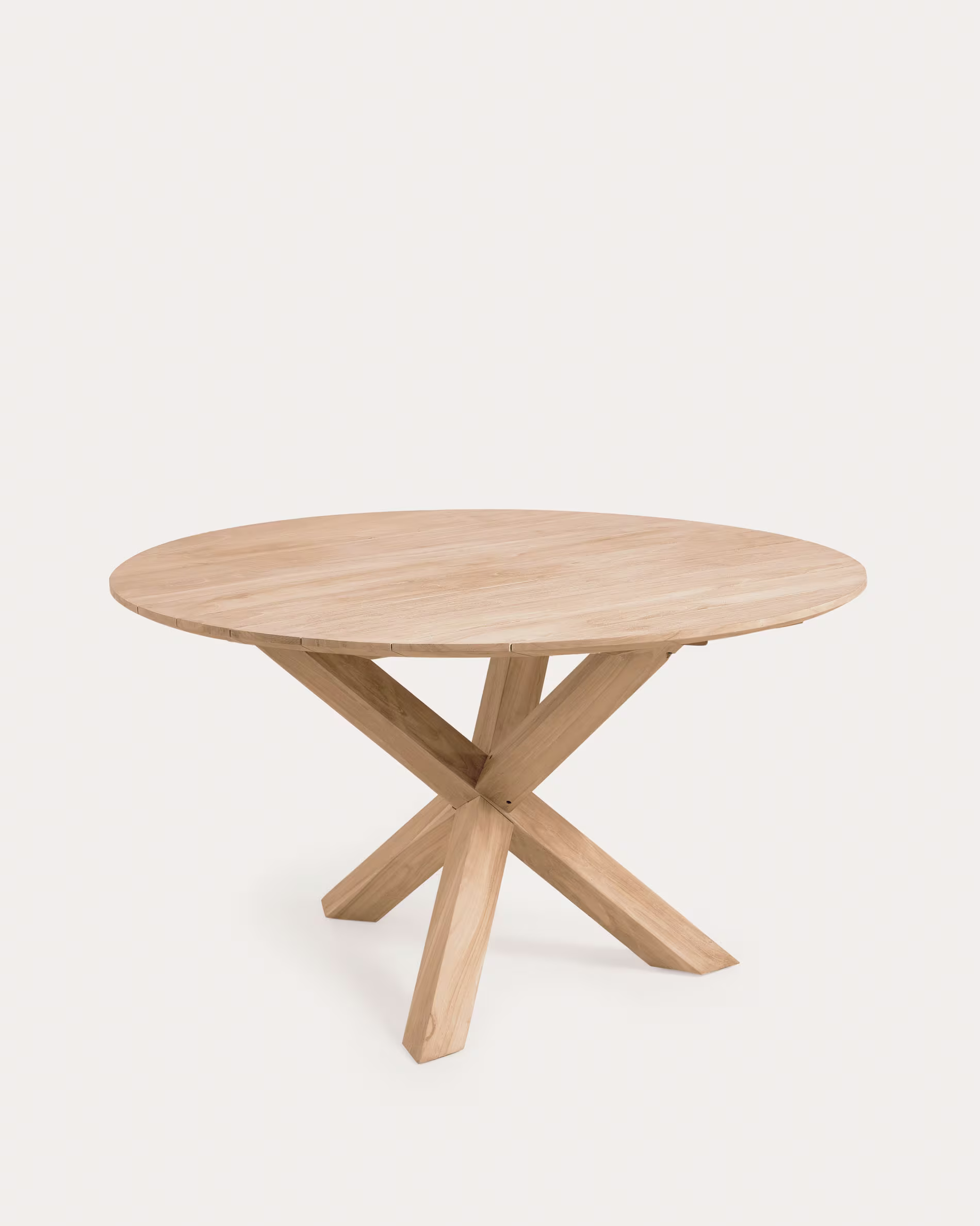 Mesa redonda de exterior Teresinha de madera maciza de teca Ø 150 cm