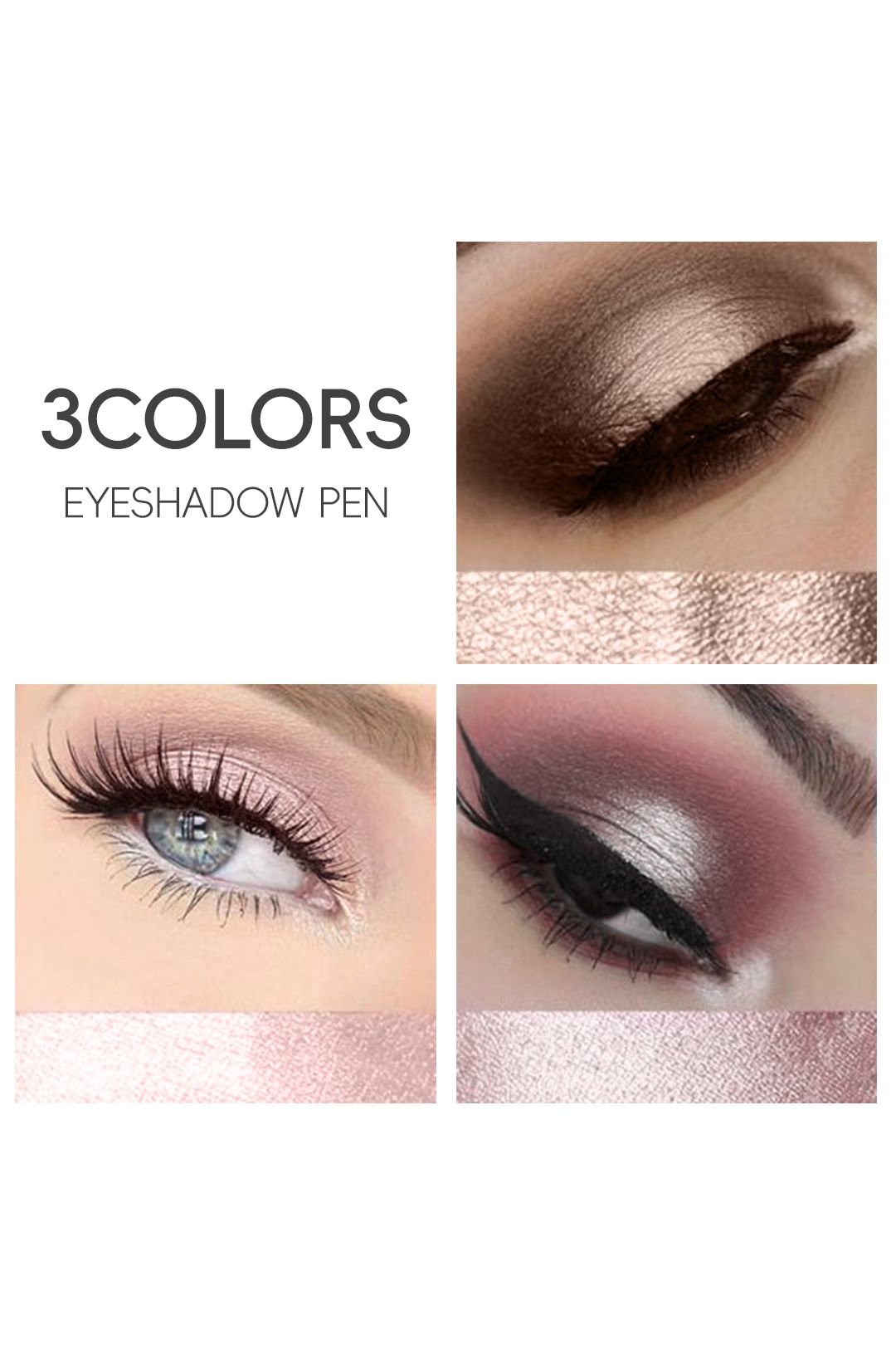 SHEONLY 3-Piece Multipurpose Shimmer Eyeshadow Stick Set
