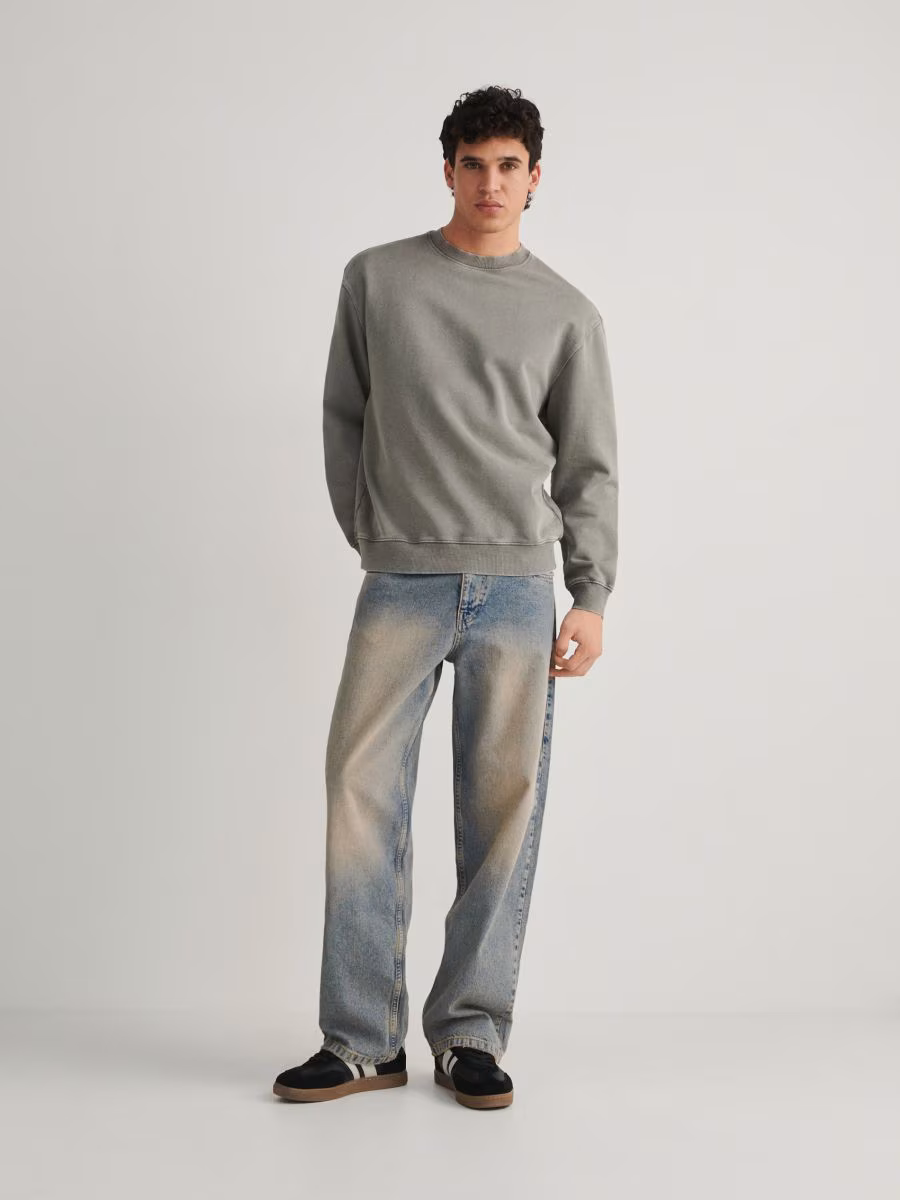 Sweatshirt With Wash Effect