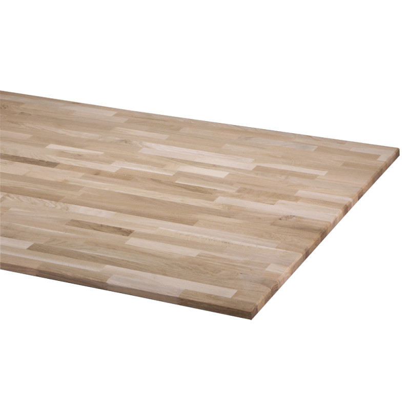 Plan de travail en chêne massif 200 x 90 x 2,6 cm CANDO