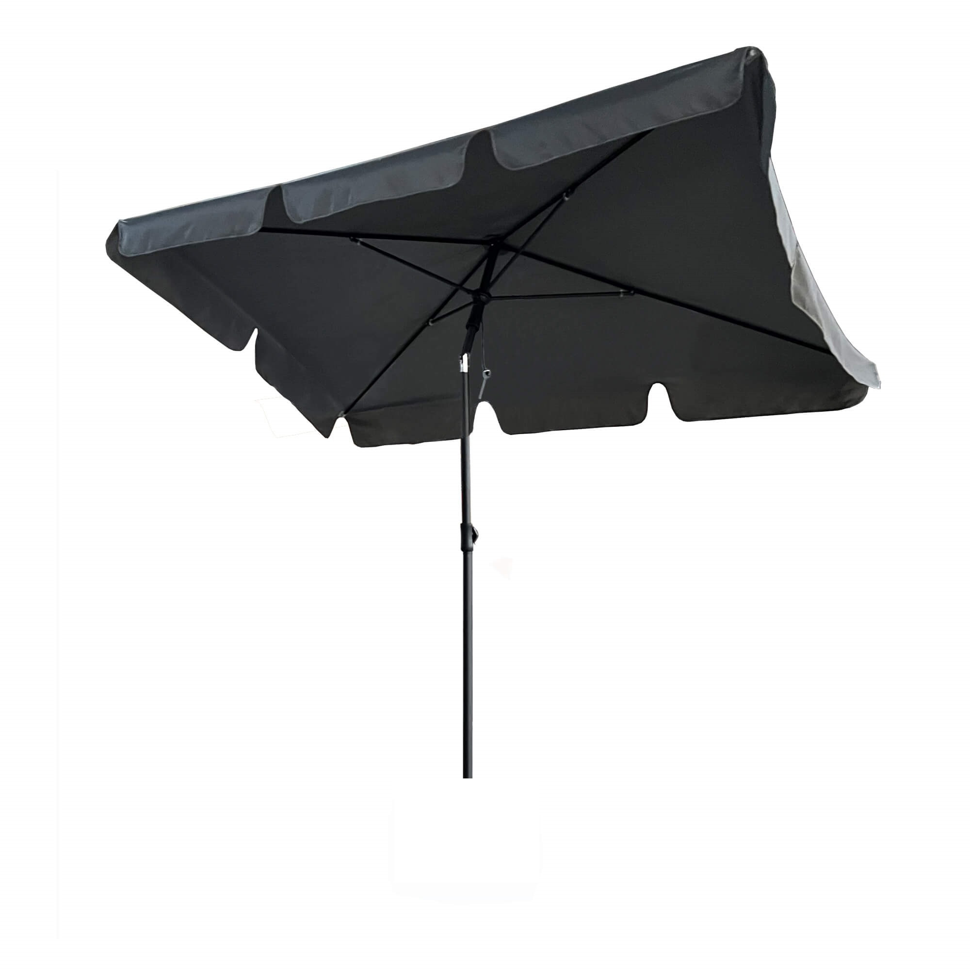 Parasol ogrodowy FLOKS UV ciemnoszary200x123x235 cm