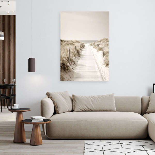 Obraz do salonu sypialni biura, Ścieżka na plażę krajobraz natura 20x30