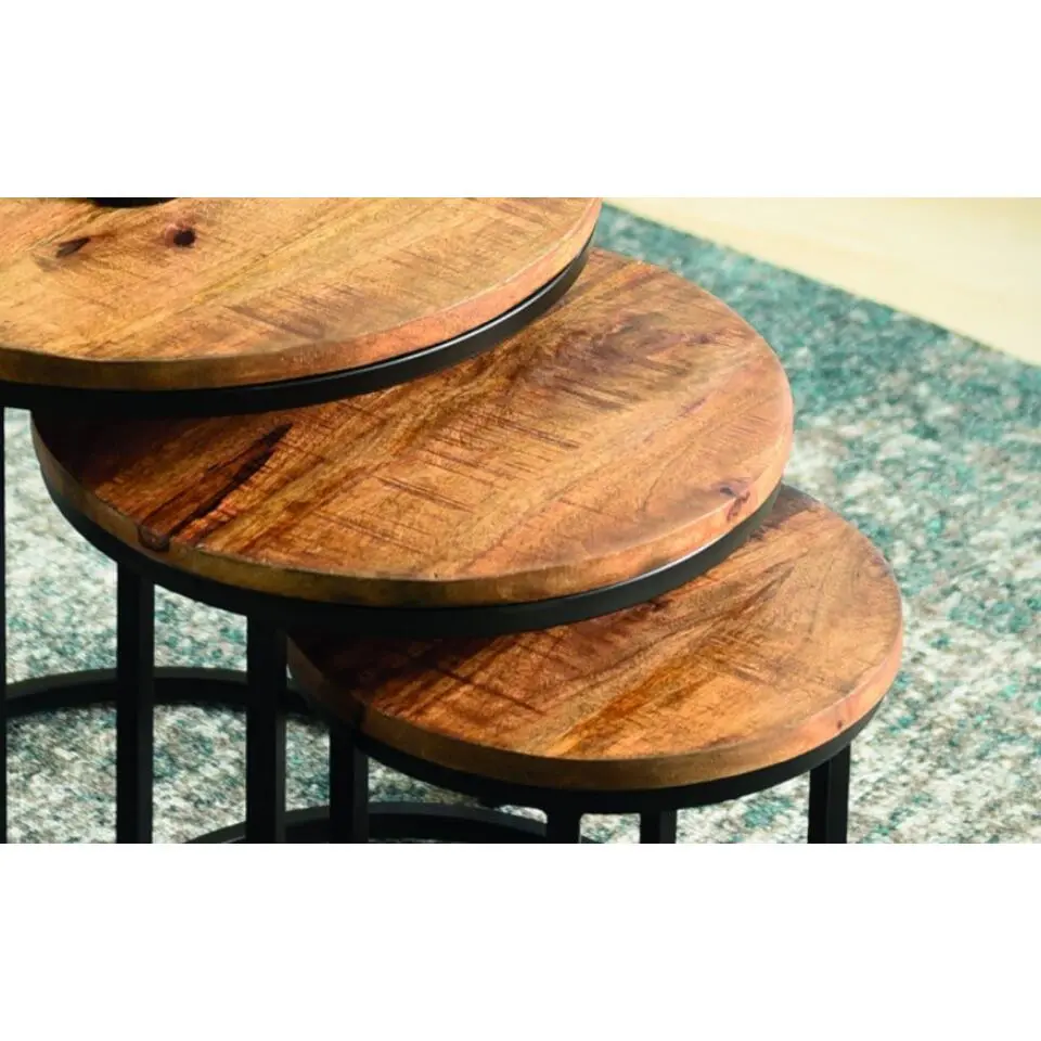 Interiax Bijzettafel 'Finn' 3-delig Mangolia