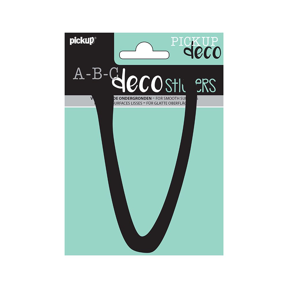 BOKSTAVER PICKUP V ABC DECO LYNN 120 MM V SVART