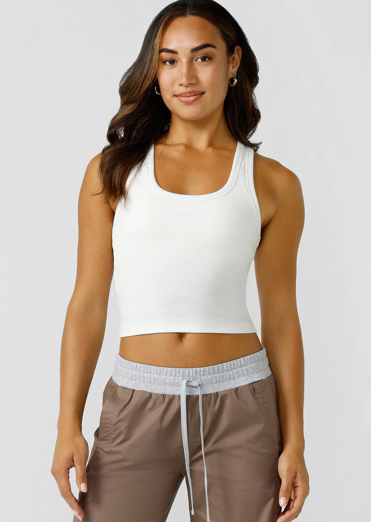 Scoop Neck Essential Rib Tank