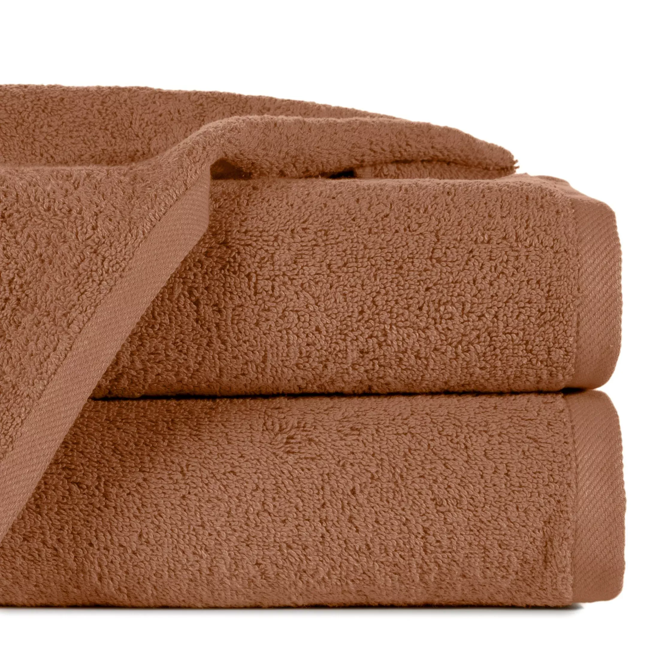 Ręcznik kąpielowy 50x100 cm bawełniany kolor brązowy 500 g/m2 GŁADKI 2
