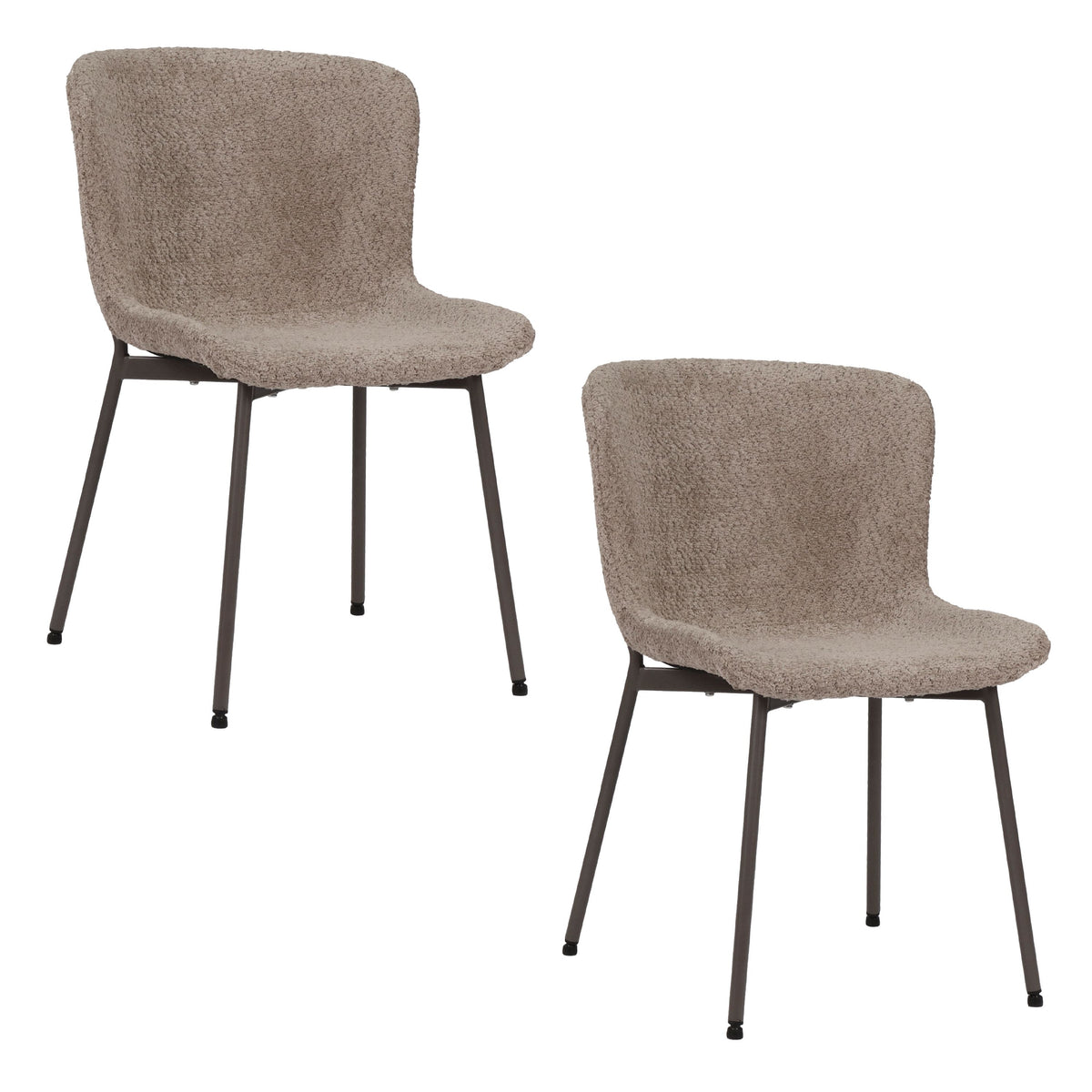 Housecraft Living Maryan Eetkamerstoelen Taupe - Set van 2