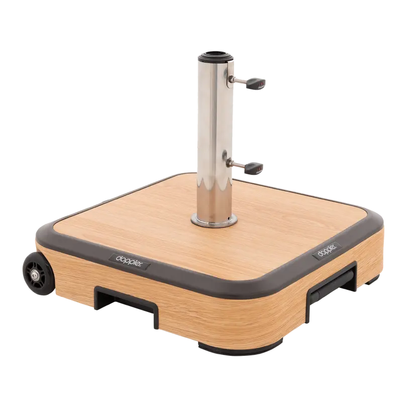Schirmsockel Alu Wood