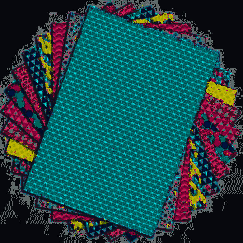 PASTEL - 48 feuilles à scrapbooking géométrique pastels A4