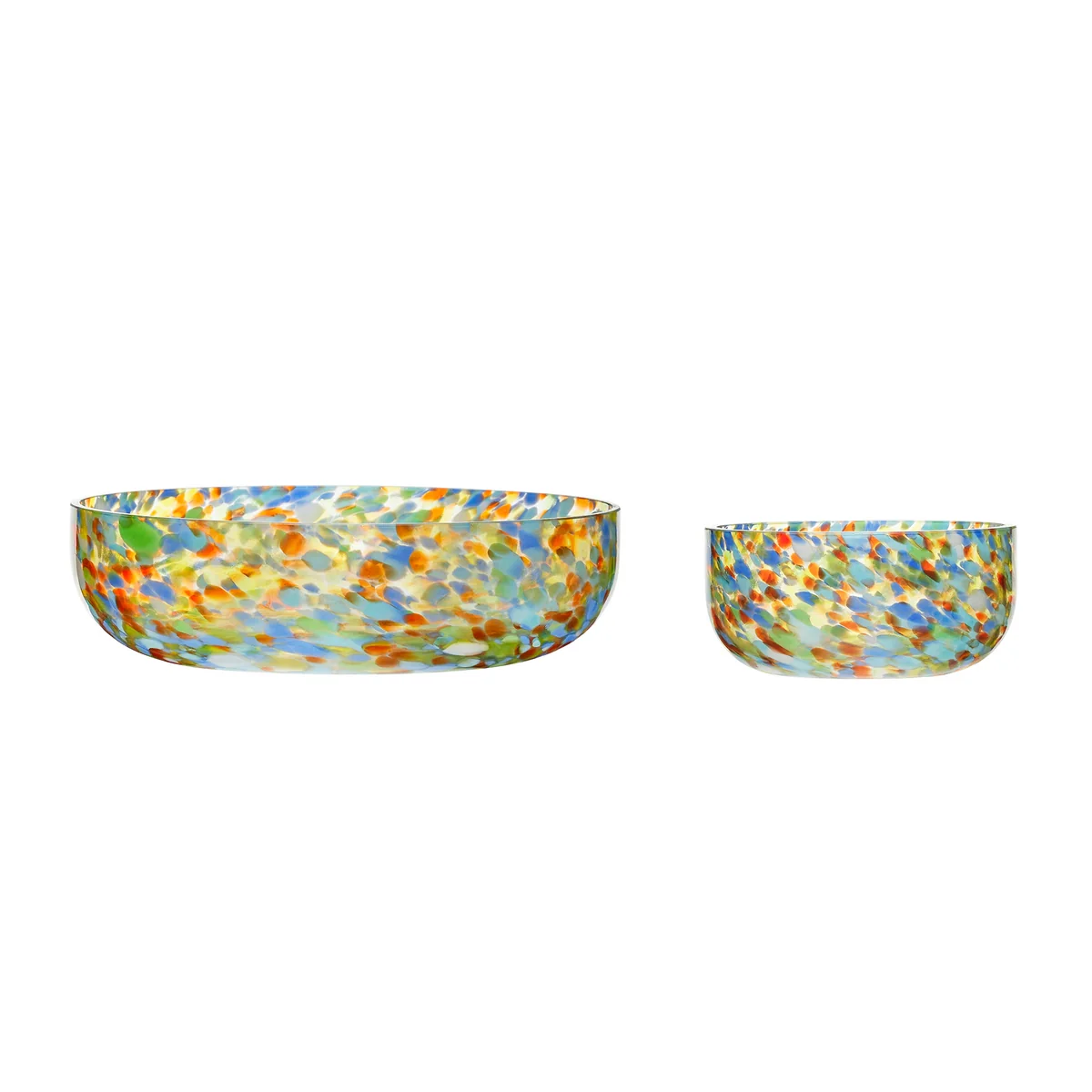 Hübsch Interior - Confetti Schale, bunt (2er-Set)