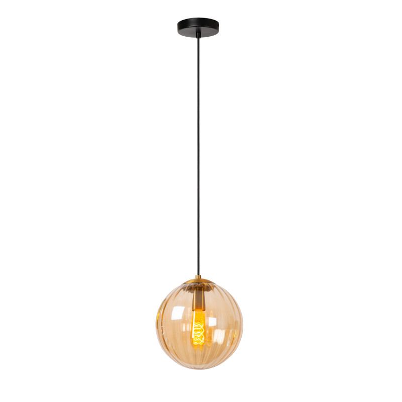 Suspension Monsaraz ambre Ø 25 cm E27 40 W LUCIDE