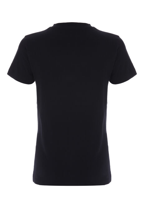 Older Boys Black T-Shirt