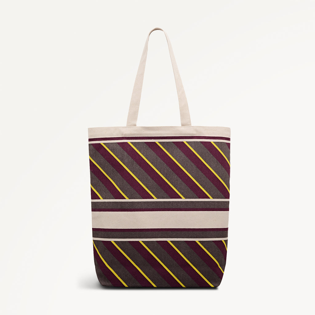 Radley Diagonal Stripe - Extra Large Open Top Tote
