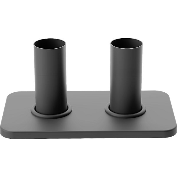 Mexen Uni-Term S ensemble de masquage double pour radiateur, anthracite - W910-000-66