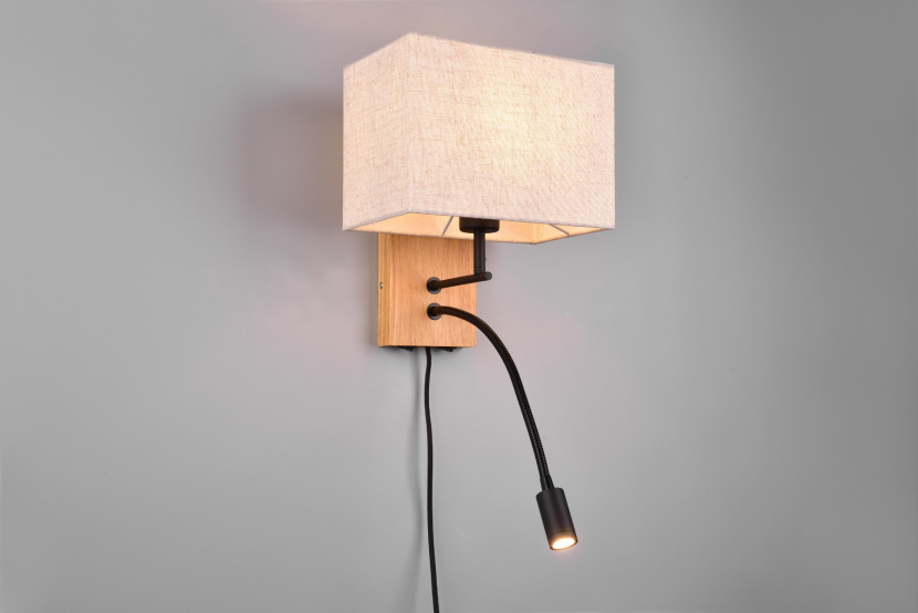 Kinkiet beżowy NILAM 2xE27x40W wym:30x25x25cm IP20 Trio