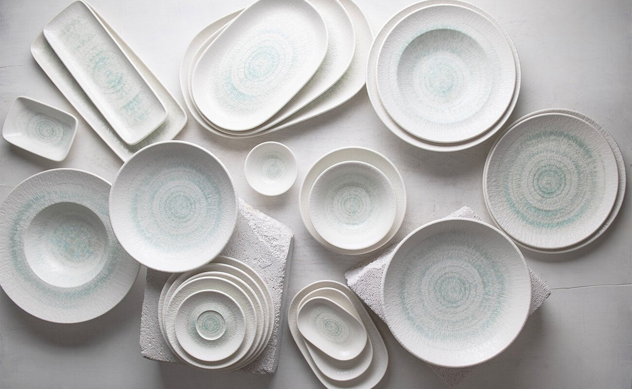 ID Fine Bordenset - Glacier - 24delig - 6 persoons - Porselein