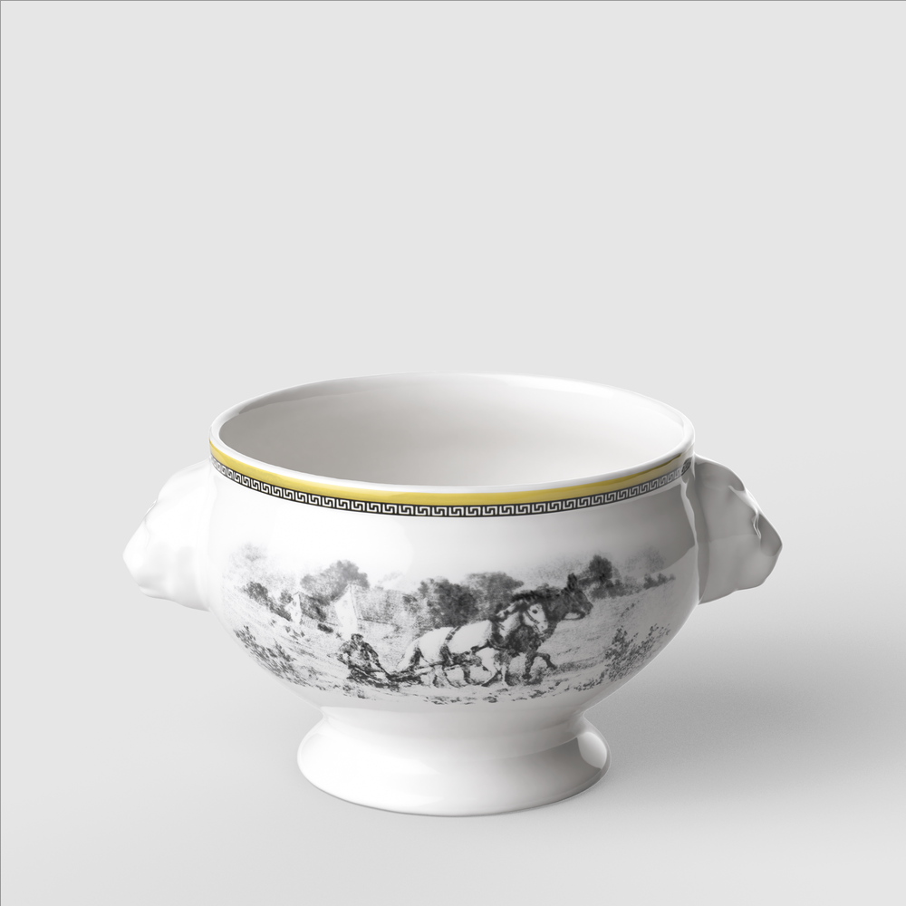 Audun Soup cup - Multi-colored, Premium Porcelain