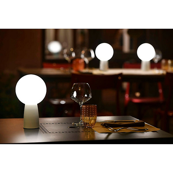 Lampe de table Olimpia Pro Gris foncé rechargeable et dimmable