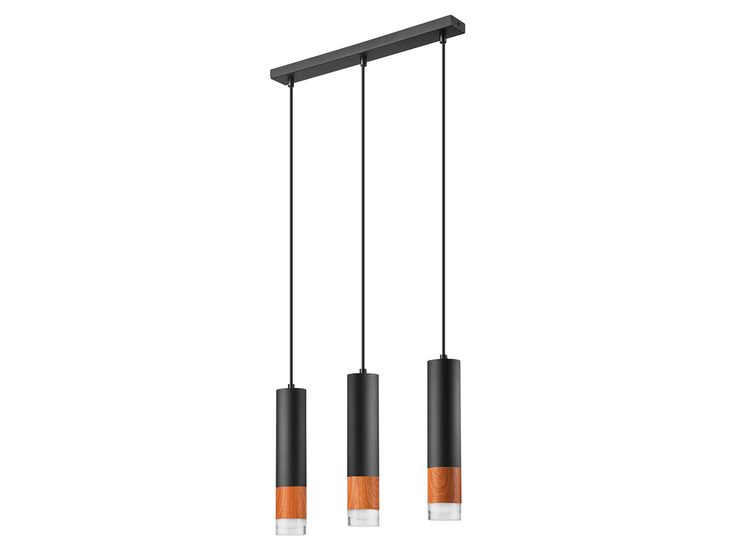 Lampa wiszącaAurelia 3-punktowa metalowa czarna