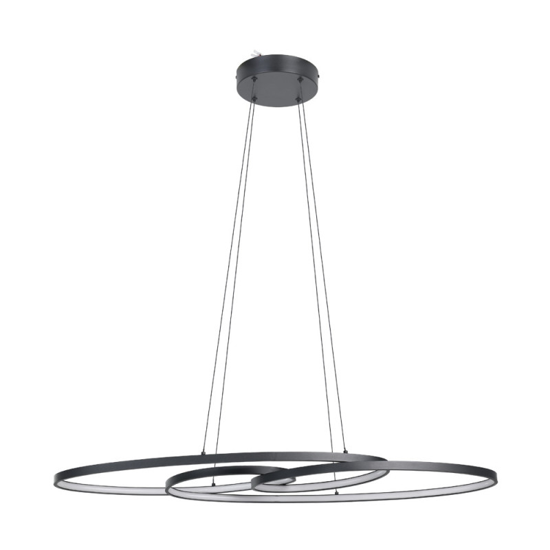 Suspension LED Gianella noire Ø 100 cm 38 W EGLO