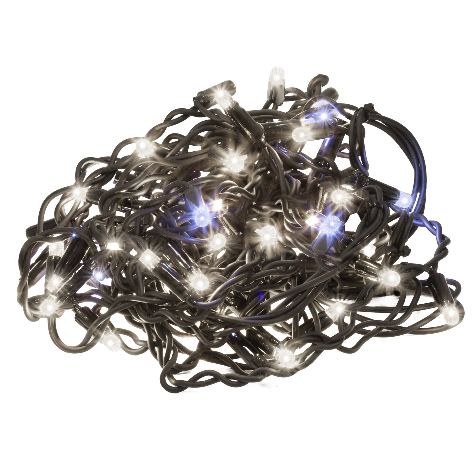 Kurtyna świetlna zewnętrzna PRO 500 Led lampki sople 25m pilot, zimny biały