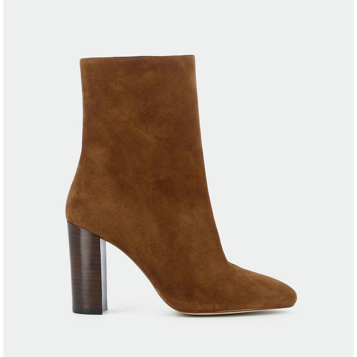 Bottines pointues croûte de cuir Valoris