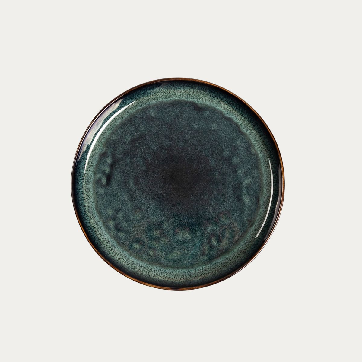 Talerz MIDO deserowy turkusowy 22 cm