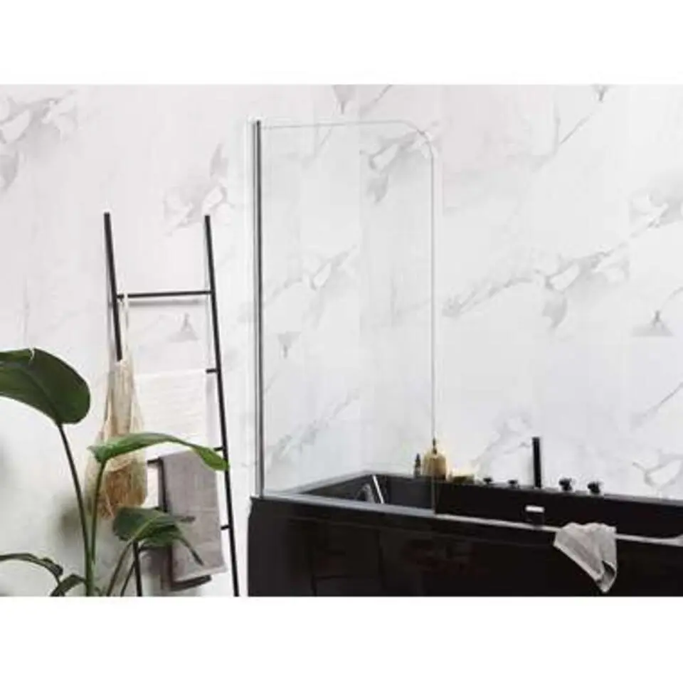 LAPAN II - Douchescherm - Zilver - 140 x 70 cm - Veiligheidsglas