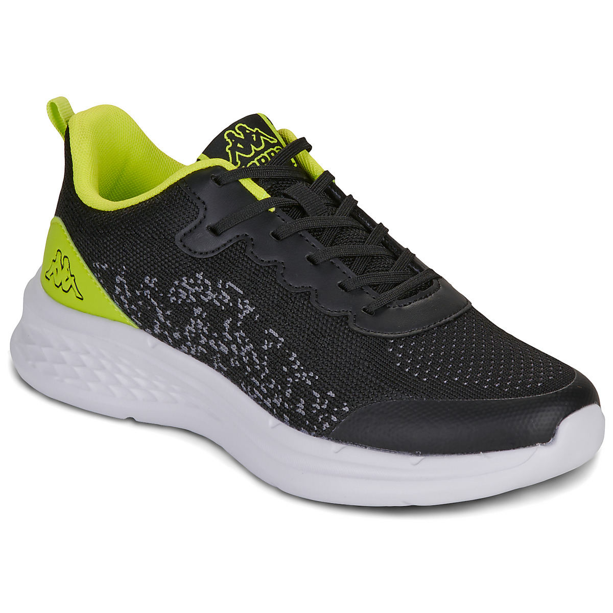 Kappa - LOGO POSTIE KID -  black / Green / Lime