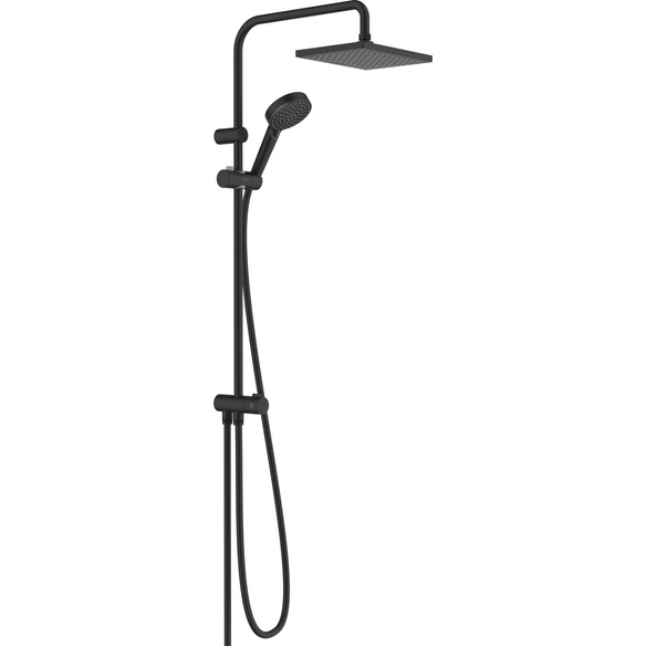 Showerpipe, »Vernis Shape«, eckig, mattschwarz
