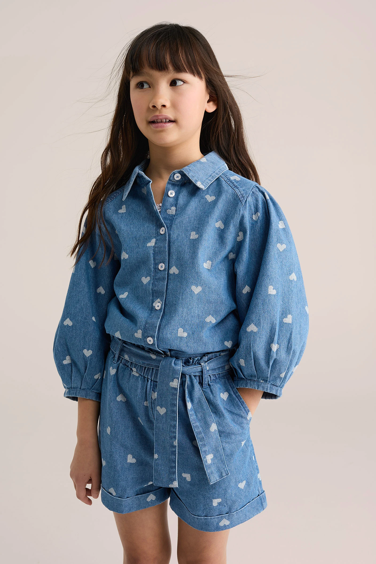 Meisjes blouse met print