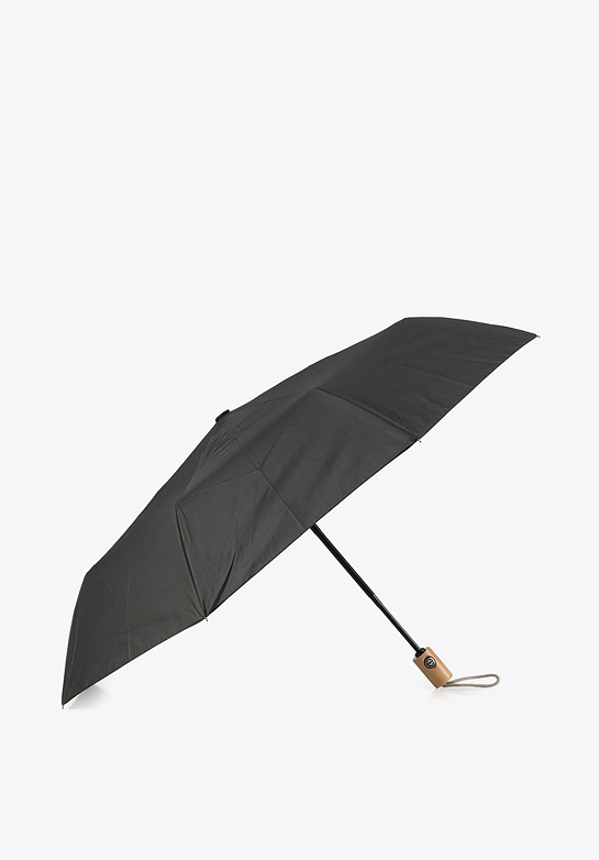 Parasol automatyczny z drewnianą rączkąKolor: czarny