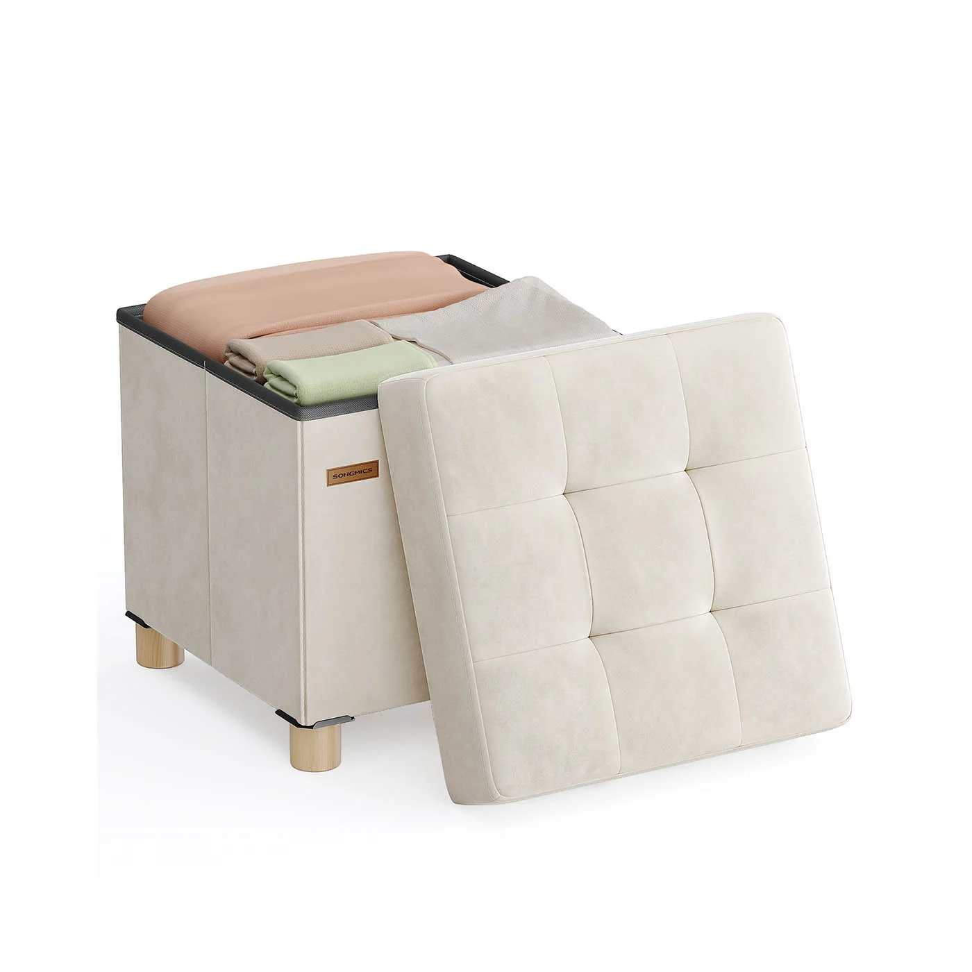 SONGMICS Tabouret de Rangement