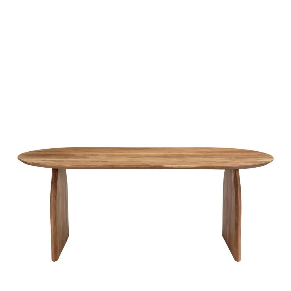 MALANG - Table à manger en bois massif d'acacia 200x100cm bois