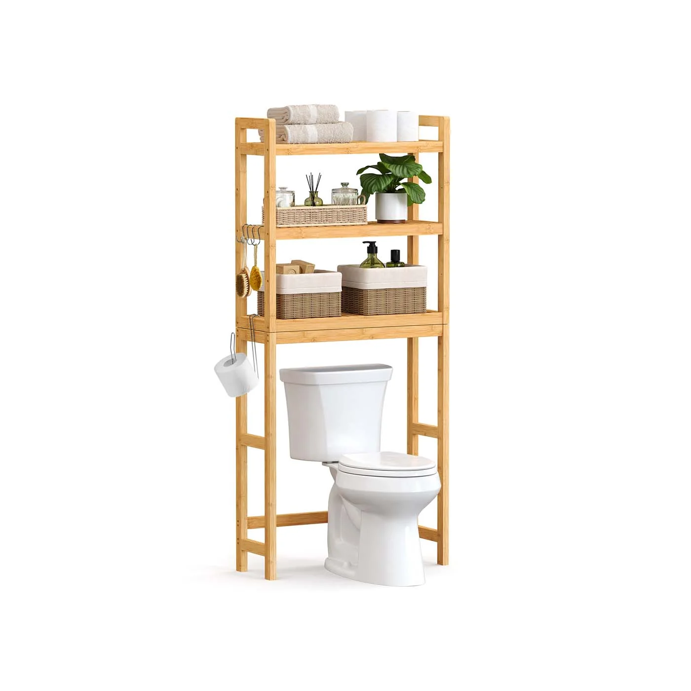 Étagère WC blanc