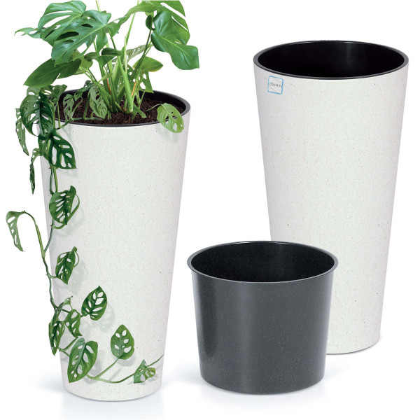 Donica Doniczka Ogrodowa 20 Cm Na Taras Do Ogrodu Domu Eco Wood Biała