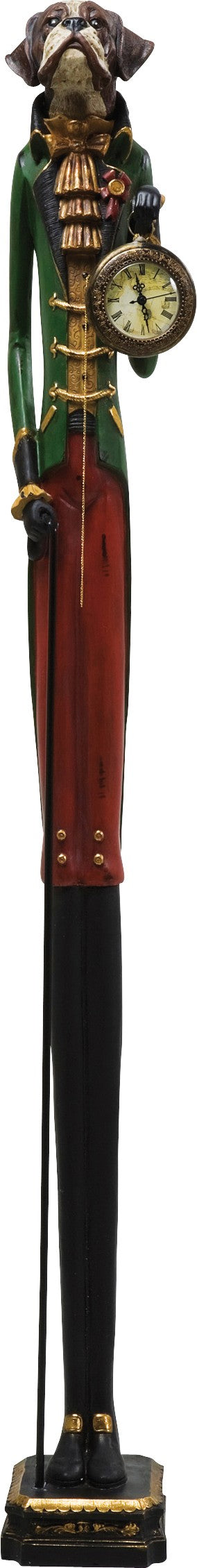 Kare Design Tafelklok Gentleman hond 138cm